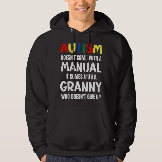 Moletom Autismo não vem com um manual que vem com um (Frente)