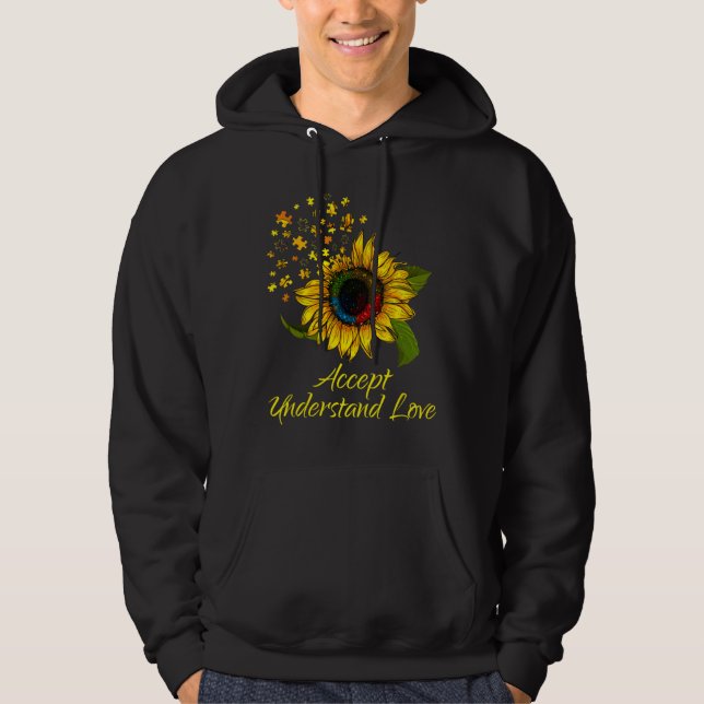 Moletom Autismo Sensibilização Aceite Compreender Amor (Frente)