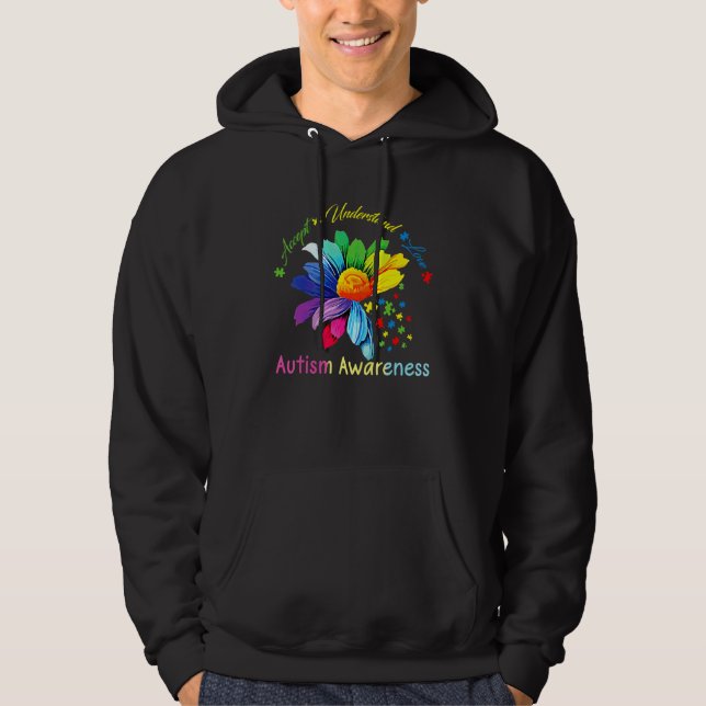 Moletom Autismo Sensibilização Aceite Compreender Amor Com (Frente)