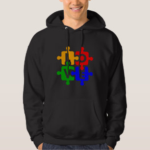 Moletom Autismo Sensibilização Ama Quebra-cabeça Asas Ou N