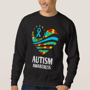 Moletom Autismo Sensibilização Das Mulheres Coração Apoio