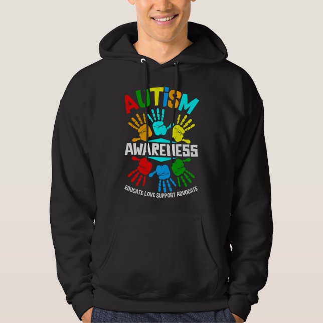 Moletom Autismo Sensibilização Educa Defensor do Amor (Frente)