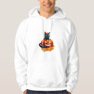 Moletom Autumn Cat, Pumpkin, Halloween Graphic Design