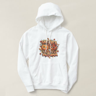 Moletom Autumn Groove Duo: Vintage Cartoon Pumpkin & Maple