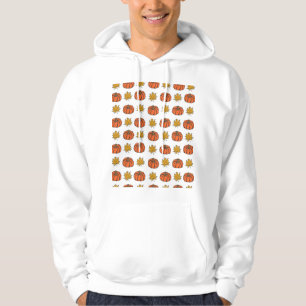 Moletom Autumn Leaves: Padrão de Abóbora Desenhado À Mão