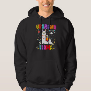 Moletom Avó Llama Birthday Llama Alpaca Família Tema B