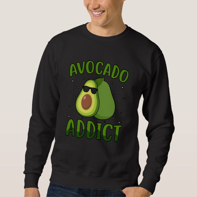 Moletom Avocado Addict Vegan Vegan Saying (Frente)