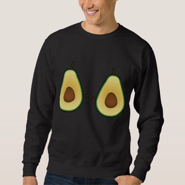 Moletom Avocado Bra Costume Bonito Fruta Fácil Presente no (Frente)