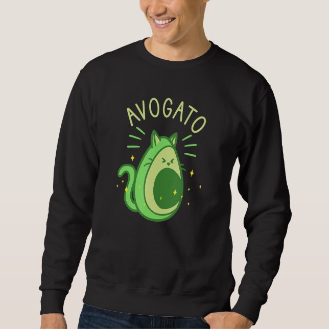 Moletom Avogato Avocado Cat Foodie Lover 1 (Frente)