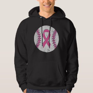 Moletom Awarenes do Cancer de Fita Rosa do Jogador de Base