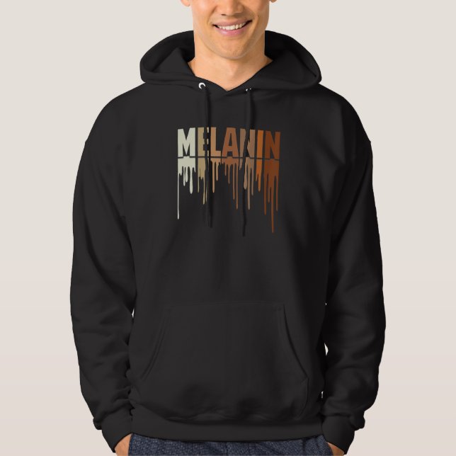 Moletom Awesome Drippin Melanin Women Pride Black History  (Frente)