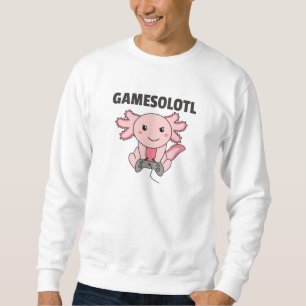 Moletom Axolotl Gamesolotl Cute Animais Para Gamers