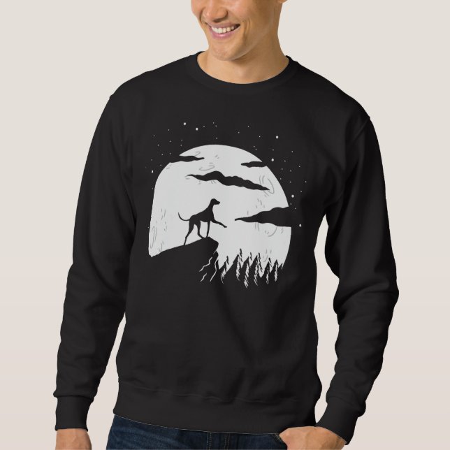 Moletom Azawakh e Moon Halloween (Frente)