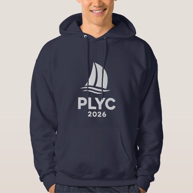 Moletom Azul Marinho com Logo PLYC 2026 (Frente)