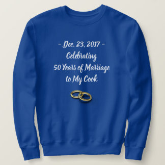 Moletom Azul Personalizável de Homens para Casamento Engra