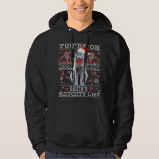 Moletom Azul Russo Gato Sobreloso Xmas Suor Feio