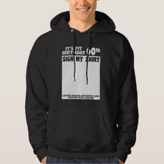 Moletom B-Day É o meu 60º aniversário Sinal de minha assin