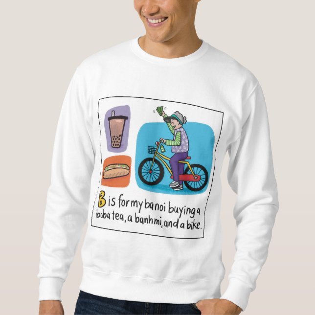 Moletom B para Boba Crewneck Sweatshirt (Frente)