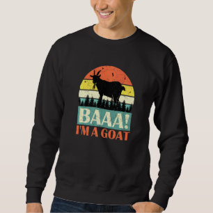 Moletom Baaa Eu sou um Goat Halloween Festa Goat Animal Co