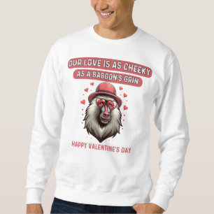 Moletom Baboon Cheeky Amor: Um Único Dia do Namorados
