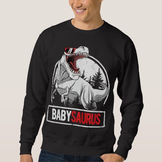Moletom BabySaurus para Crianças, Festa de aniversário T-R (Frente)