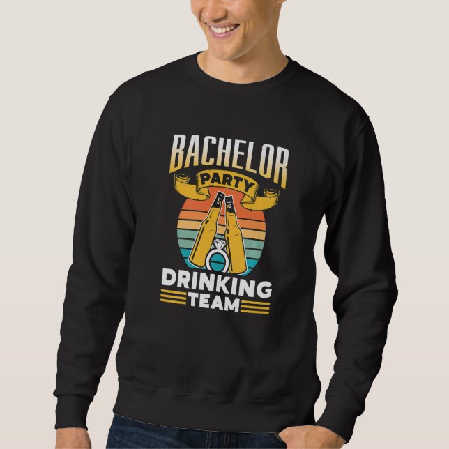 Moletom Bachelor Party Drinking Team Groom Bride Premium (Frente)