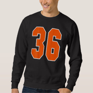 Moletom Back Impressão Orange Sports Block 36 For Sport