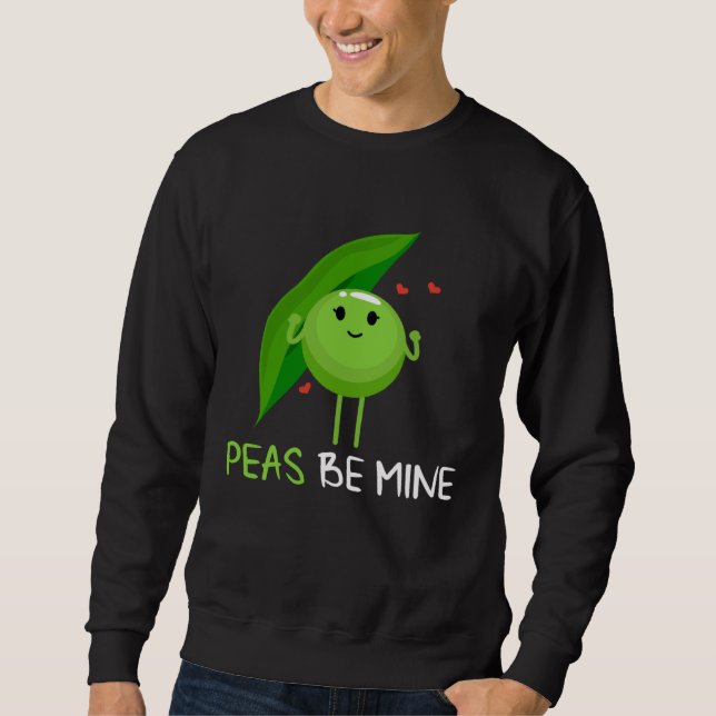 Moletom Backprint Peas be mine pea and pea pod (Frente)