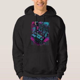 Moletom Backprint Retrowave DJ Techno Futuresynth Synthwav