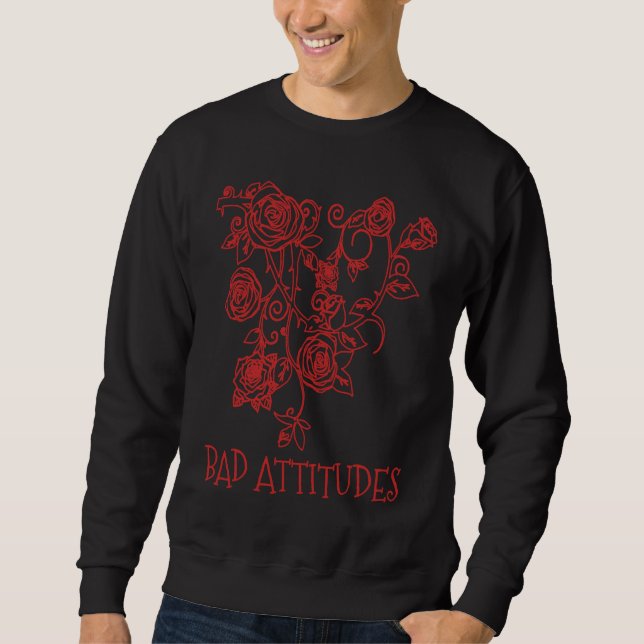 Moletom Bad Attitudes Bad Setting Emo Gothic Grunge Punk (Frente)