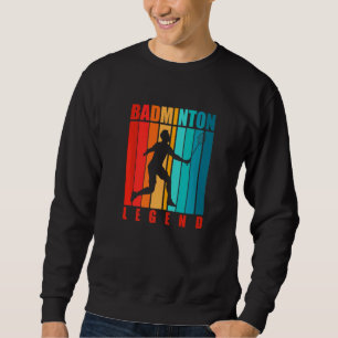 Moletom Badminton Legend Jogador de Badminton Shuttlecock 