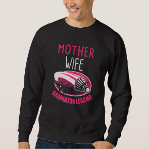 Moletom Badminton Mãe Shuttlecock Jogador De Badminton Sp