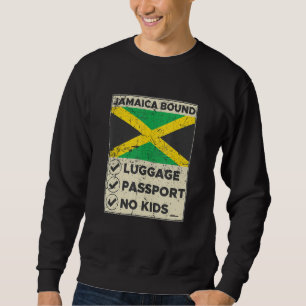 Moletom Bagagem Jamaicana Passaporte Sem Roupas de Viagem 