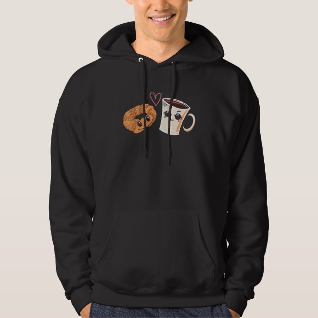 Moletom Bagel Café Viciado em Foodie Bread Bebida Cafeine (Frente)