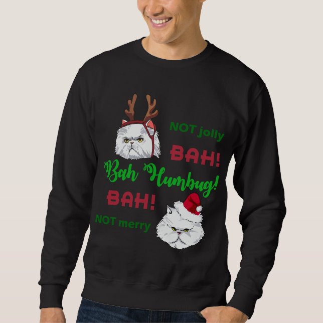 Moletom Bah Humbug Cat (Frente)
