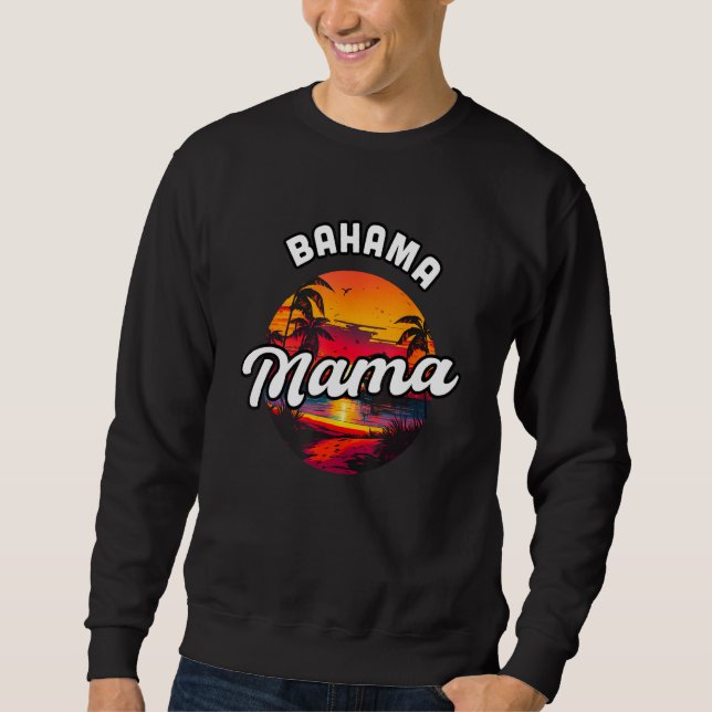 Moletom Bahama Mama Nassau Sunset Beach Souvenir Vacation  (Frente)
