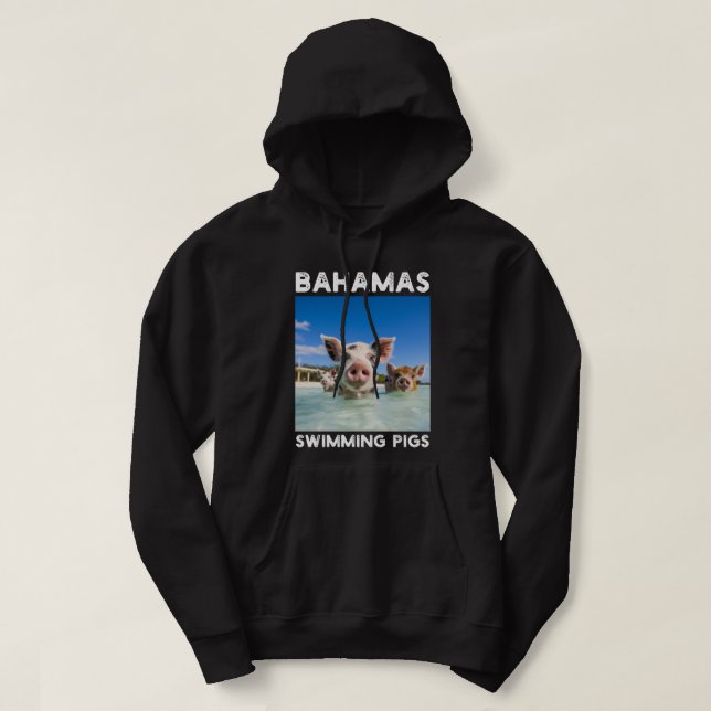 Moletom Bahamas Nadando Porcos Exuma (Frente do Design)