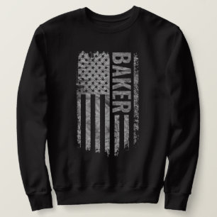 Moletom Baker USA Bandeira Distendida design