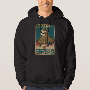 Moletom Baking Porque O Assassinato É Um Retro De Lama Err
