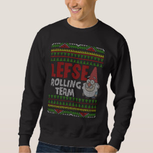 Moletom Baking Tomte Gnomo Xmas Lefse Rolling Team Ugly Ch