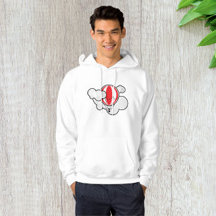 Moletom Balão de Ar Quente Nublado Mens Hoodie
