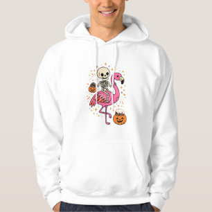Moletom Balde de Doces de Esqueleto de Flamingo de Hallowe