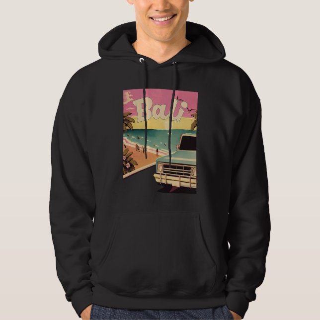 Moletom Bali Retro Beach Vacation Graphics Bali Surf (Frente)