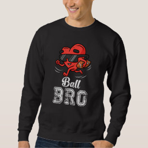 Moletom Ball Bro Heart American Football Brother Valentin