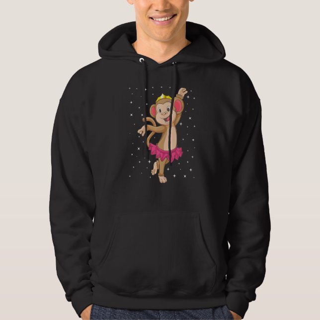 Moletom Ballerina Balé de macacos Dançador de crianças Men (Frente)