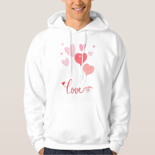 Moletom Balões e Corações de Amor Adoráveis - Namorados Bo