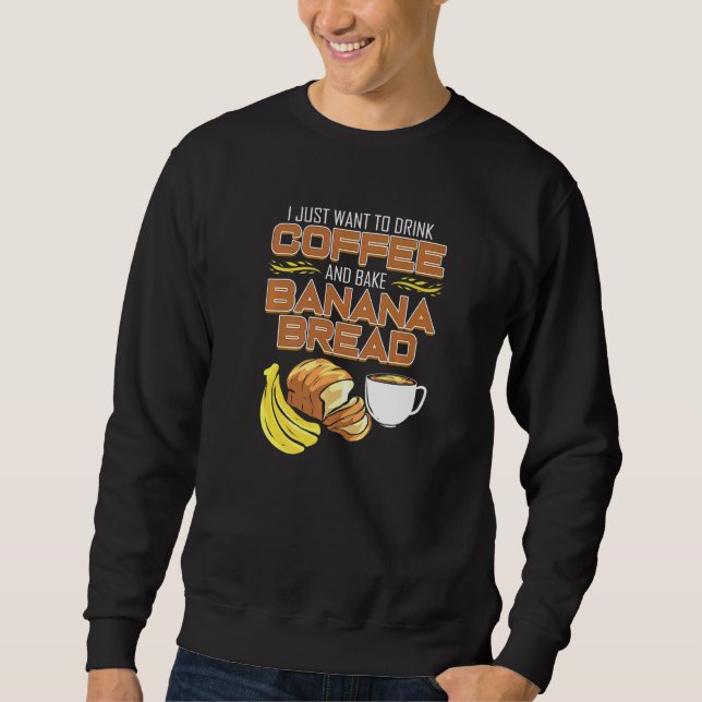 Moletom Banana Bread Café Baking Vegan Baker (Frente)