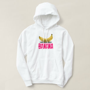 MOLETOM BANANA COM TEXTO DE ROSA
