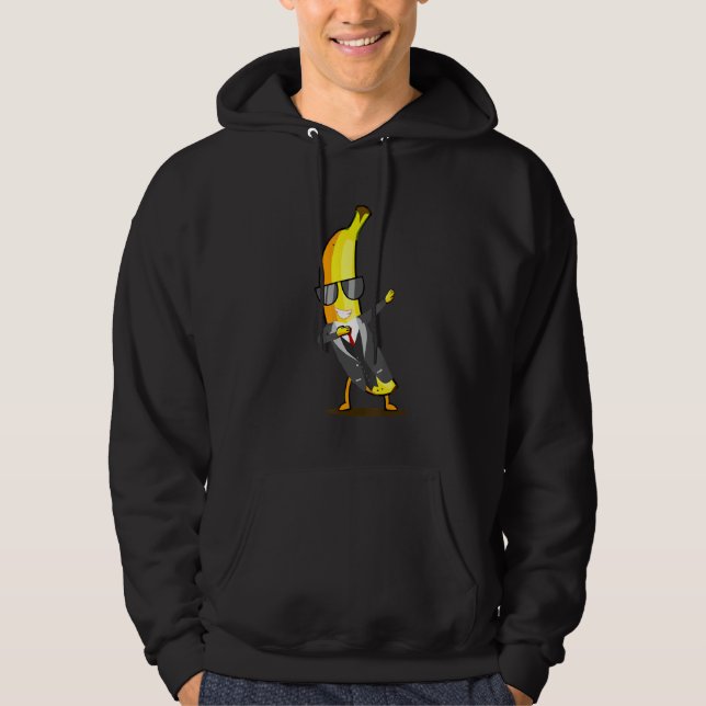 Moletom Banana Legal de Terno - Dab Dançando Fruta e Óculo (Frente)