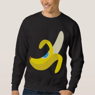 Moletom Banana Plantain Cute Ripe Fresco Fruta descascada